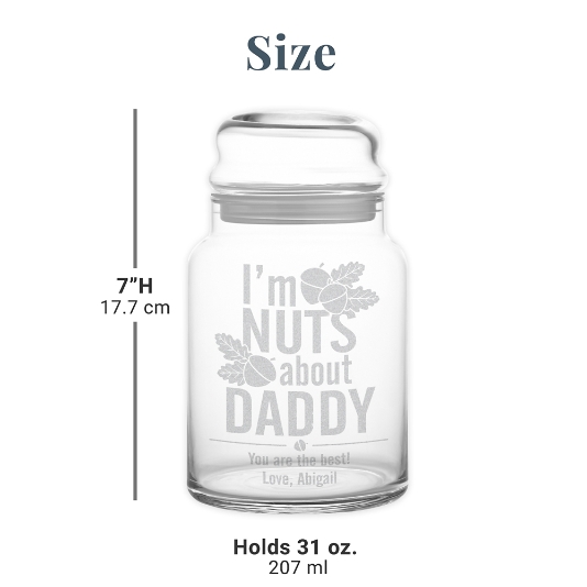 Personalized store nut jar